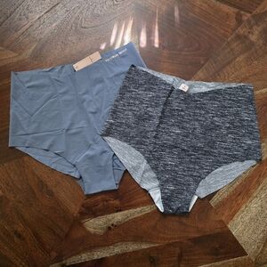 Victoria's Secret Gray and Blue High-Waisted Bottoms
